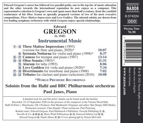Instrumental Music - CD Audio di Edward Gregson - 2