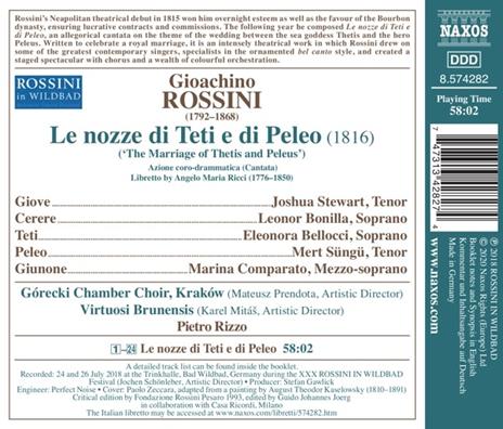 Le Nozze Di Teti E Di Peleo - CD Audio di Gioachino Rossini - 2