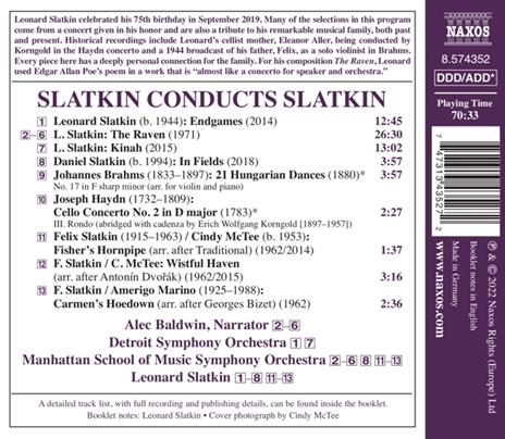 Slatkin Conducts Slatkin - CD Audio di Leonard Slatkin - 2