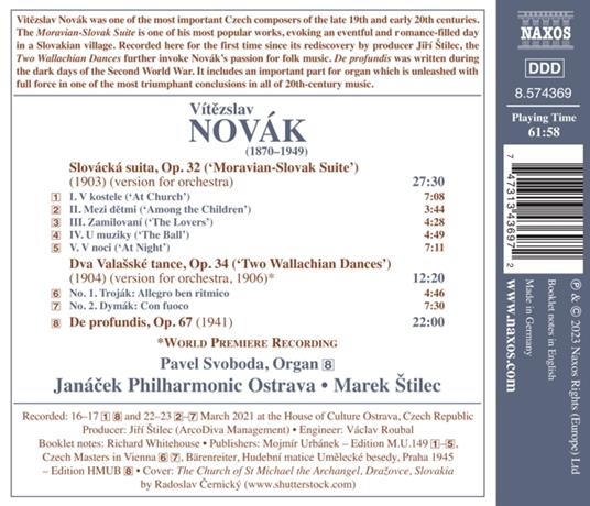 Orchestral Works Vol.2 - CD Audio di Vitezslav Novak,Janacek Philharmonic Orchestra,Marek Stilec - 2