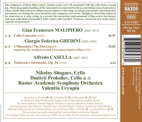 Cello Concerto - CD Audio di Gian Francesco Malipiero - 2