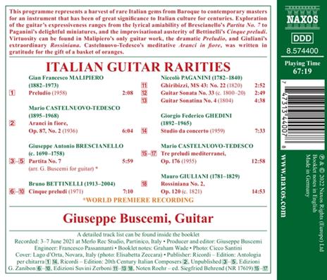 Italian Guitar Rarities - CD Audio di Giuseppe Buscemi - 2