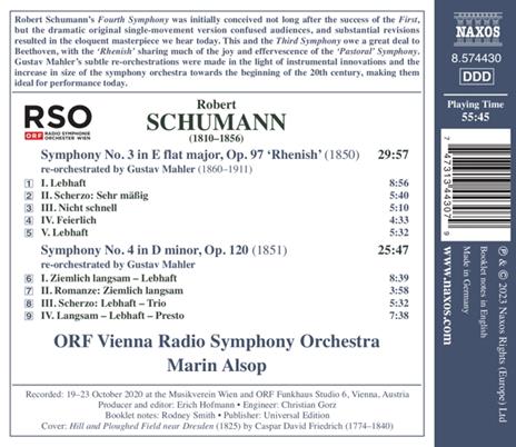 Symphony No.3 - CD Audio di Robert Schumann,ORF Symphony Orchestra - 2