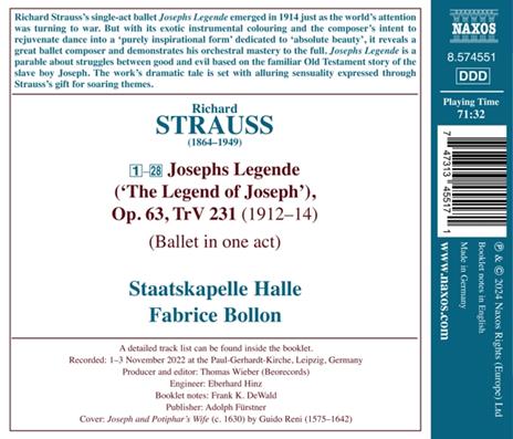 Josephs Legende - CD Audio di Richard Strauss - 2
