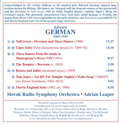 British Light Music Vol.10 - CD Audio di Slovak Radio Symphony Orchestra,Edward German - 2