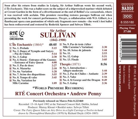 Ballet Music. L'Ile Enchantee-Thespis - CD Audio di Arthur Sullivan - 2