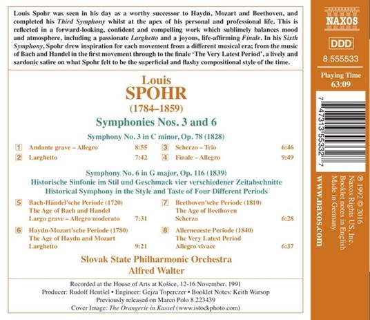 Sinfonie n.3, n.4 - CD Audio di Louis Spohr - 2