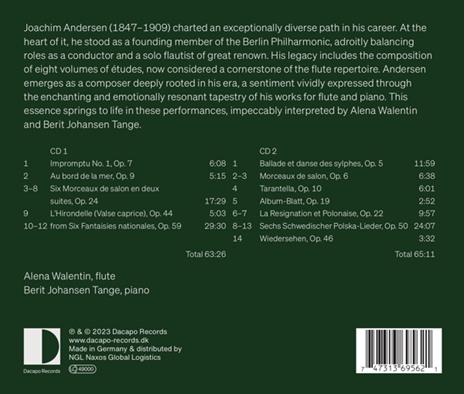 Works For Flute And Piano (2 Cd) - CD Audio di Joachim Andersen - 2