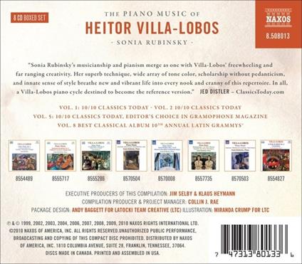 Piano Music - CD Audio di Heitor Villa-Lobos
