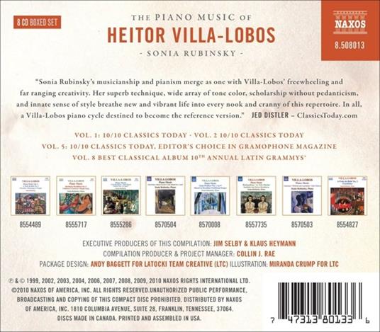 Piano Music - CD Audio di Heitor Villa-Lobos