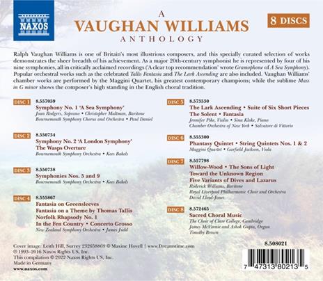Anthology - CD Audio di Ralph Vaughan Williams - 2