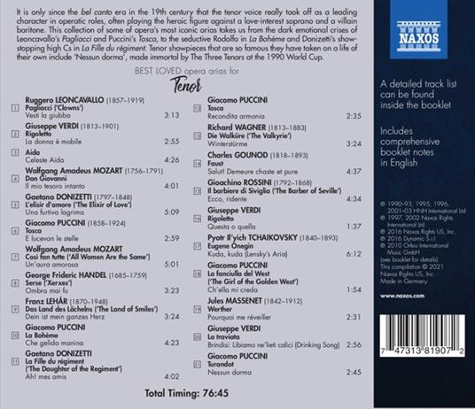 Thrilling Tenor - Best Loved Opera Arias - CD Audio di Nicola Martinucci - 2