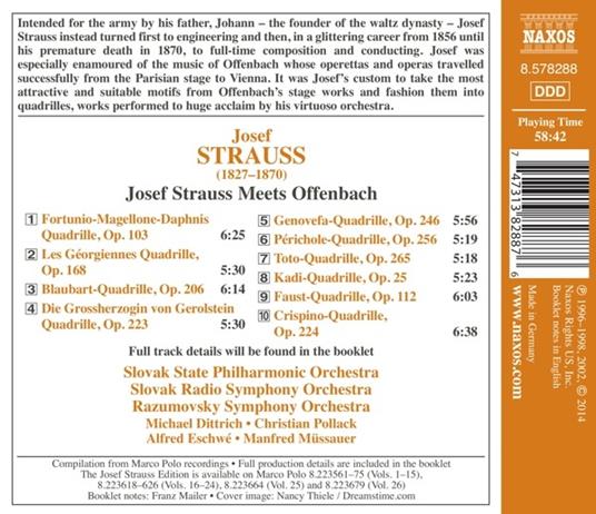 Josef Strauss Meets Offenbach - CD Audio di Jacques Offenbach,Josef Strauss - 2