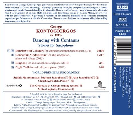 Dancing with Centaurs. Stories for Saxophone - CD Audio di George Kontogiorgos - 2