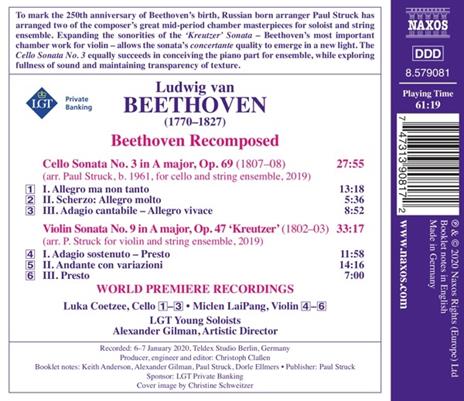 Beethoven Recomposed - CD Audio di Ludwig van Beethoven,Alexander Gilman - 2