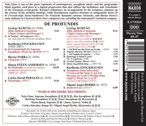 De Profundis - CD Audio di Xelo Giner - 2