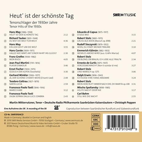 Martin Mitterrutzner: Heut' Ist Der Schonste Tag - CD Audio - 2