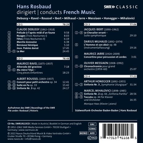 Hans Rosbaud Conducts French Music - CD Audio di Hans Rosbaud - 2
