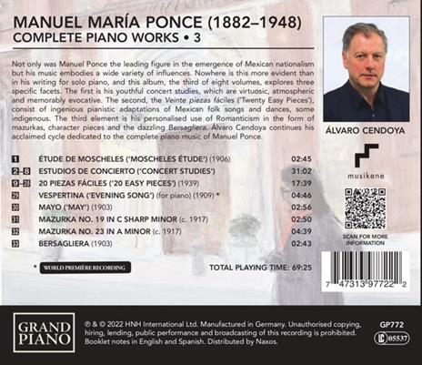 Piano Works Vol.3 - CD Audio di Manuel Maria Ponce - 2