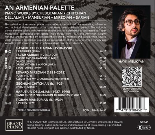 An Armenian Palette - CD Audio - 2