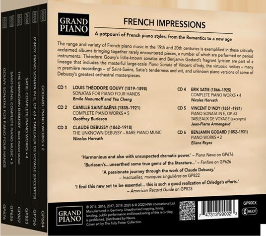 French Impressions - CD Audio di Théodore Gouvy - 2
