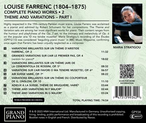 Complete Piano Works Vol.2 - CD Audio di Louise Farrenc - 2