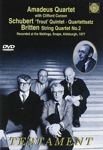 Amadeus Quartet. Britten String Quartet No. 3 - Schubert String Quintet in C (DVD) - DVD di Benjamin Britten,Franz Schubert,Amadeus Quartet