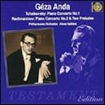 Concerto per pianoforte n.1 / Concerto per pianoforte n.2 - 2 Preludi - CD Audio di Sergei Rachmaninov,Pyotr Ilyich Tchaikovsky,Philharmonia Orchestra,Géza Anda,Alceo Galliera