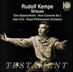 Concerto per corno n.1 - Sinfonia delle Alpi (Eine Alpensinfonie) - CD Audio di Richard Strauss,Royal Philharmonic Orchestra,Rudolf Kempe
