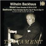 Sonate per pianoforte n.10, n.12 / Sonate per pianoforte n.26, n.14, n.32 - CD Audio di Ludwig van Beethoven,Wolfgang Amadeus Mozart,Wilhelm Backhaus