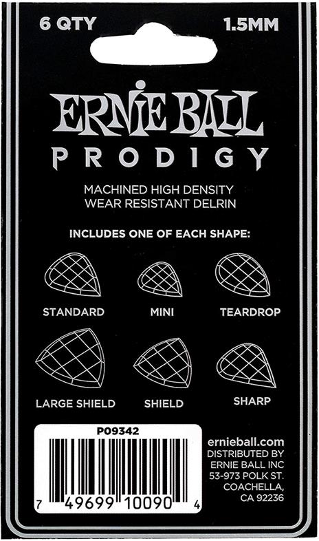 Ernie Ball 9342 Plettri Prodigy Multipack White 2,0Mm - 4