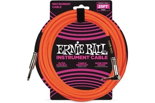 Ernie Ball: 6067 Cavo Braided Neon Orange 7,62 M