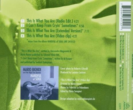 This Is What You Are - CD Audio di High Five Quintet,Mario Biondi - 2