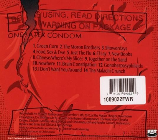 Ribbed. Live in a Dive - CD Audio di NOFX