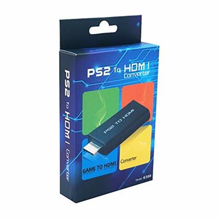 Mcbazel Adattatore audio video Convertitore da PS2 a HDMI con uscita audio da 3,5 mm per monitor HDTV HDMI