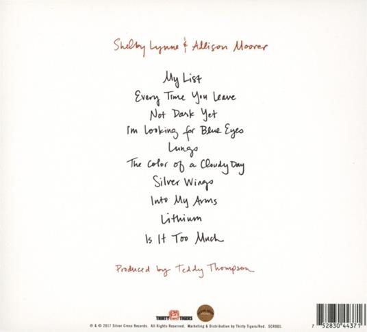 Not Dark Yet - CD Audio di Shelby Lynne,Allison Moorer - 2