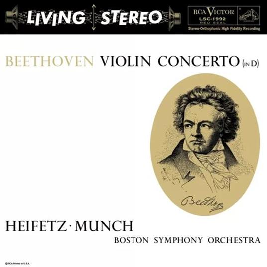 Violin Concerto (In D) - Vinile LP di Ludwig van Beethoven,Jascha Heifetz,Charles Munch,Boston Symphony Orchestra