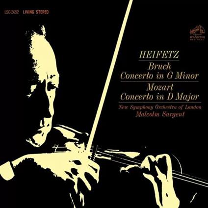Concerto In G Minor / Concerto In D Major - Vinile LP di Wolfgang Amadeus Mozart,Max Bruch,Jascha Heifetz,Malcolm Sargent