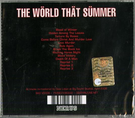 The World That Summer - CD Audio di Death in June