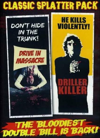 Classic Splatter Pack. Drive In Massacre. Driller Killer - DVD