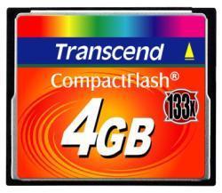 Transcend TS4GCF133 memoria flash 4 GB CompactFlash MLC - 5