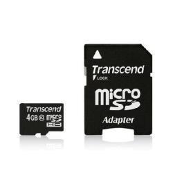 Transcend TS4GUSDHC10 memoria flash 4 GB MicroSDHC Classe 10 NAND