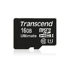 Transcend 16GB microSDHC Class 10 UHS-I (Ultimate) memoria flash MLC Classe 10