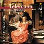 12 Fantasie per traversiere - CD Audio di Georg Philipp Telemann,Konrad Hünteler