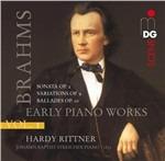 Composizioni giovanili per pianoforte vol.1 - SuperAudio CD ibrido di Johannes Brahms,Hardy Rittner