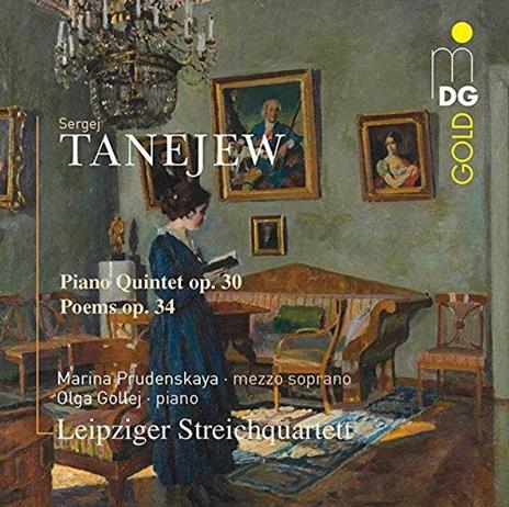 Quintetto con pianoforte op.30 - 7 poemi - CD Audio di Sergej Taneyev,Leipzig String Quartet