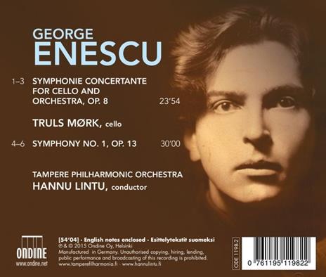 Sinfonia Concertante per Violoncello e Orchestra Op.8 - Sinfonia N.1 Op.13 - CD Audio di George Enescu - 2