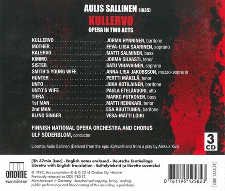 Kullervo - CD Audio di Aulis Sallinen - 2