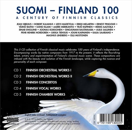 Suomi. Finland 100 - CD Audio - 2
