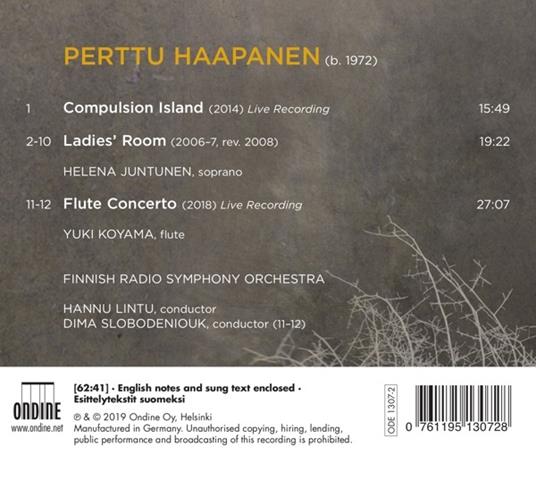 Concerto per flauto - Ladie's Room - CD Audio di Finnish Radio Symphony Orchestra,Hannu Lintu,Perttu Haapanen - 2